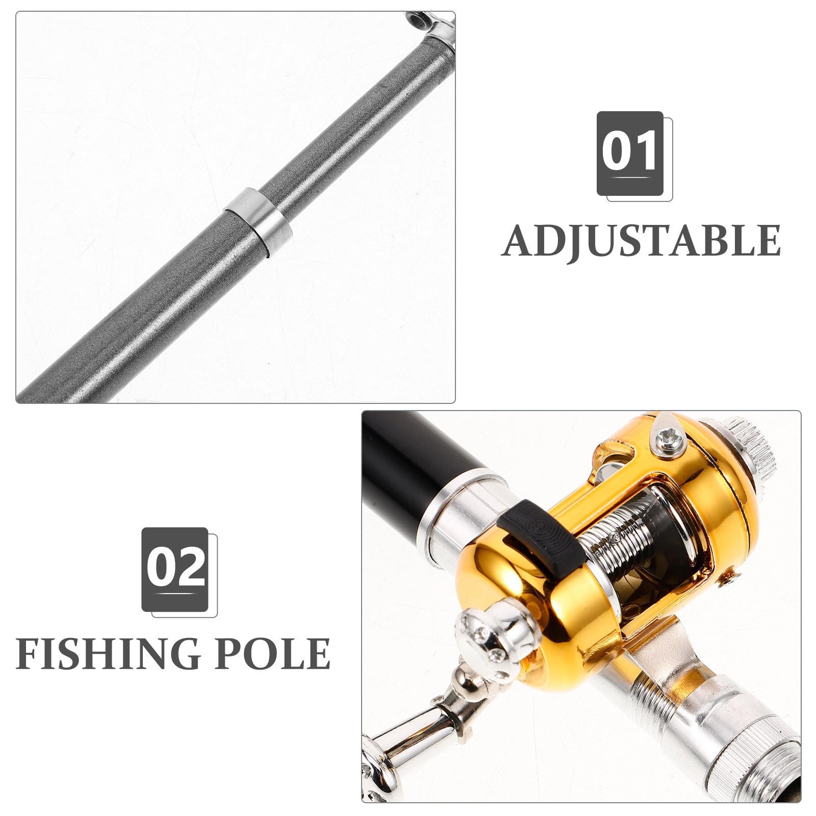 Portable Telescopic Aluminum Alloy Fishing Rod Pen-Style Retractable Pocket P…