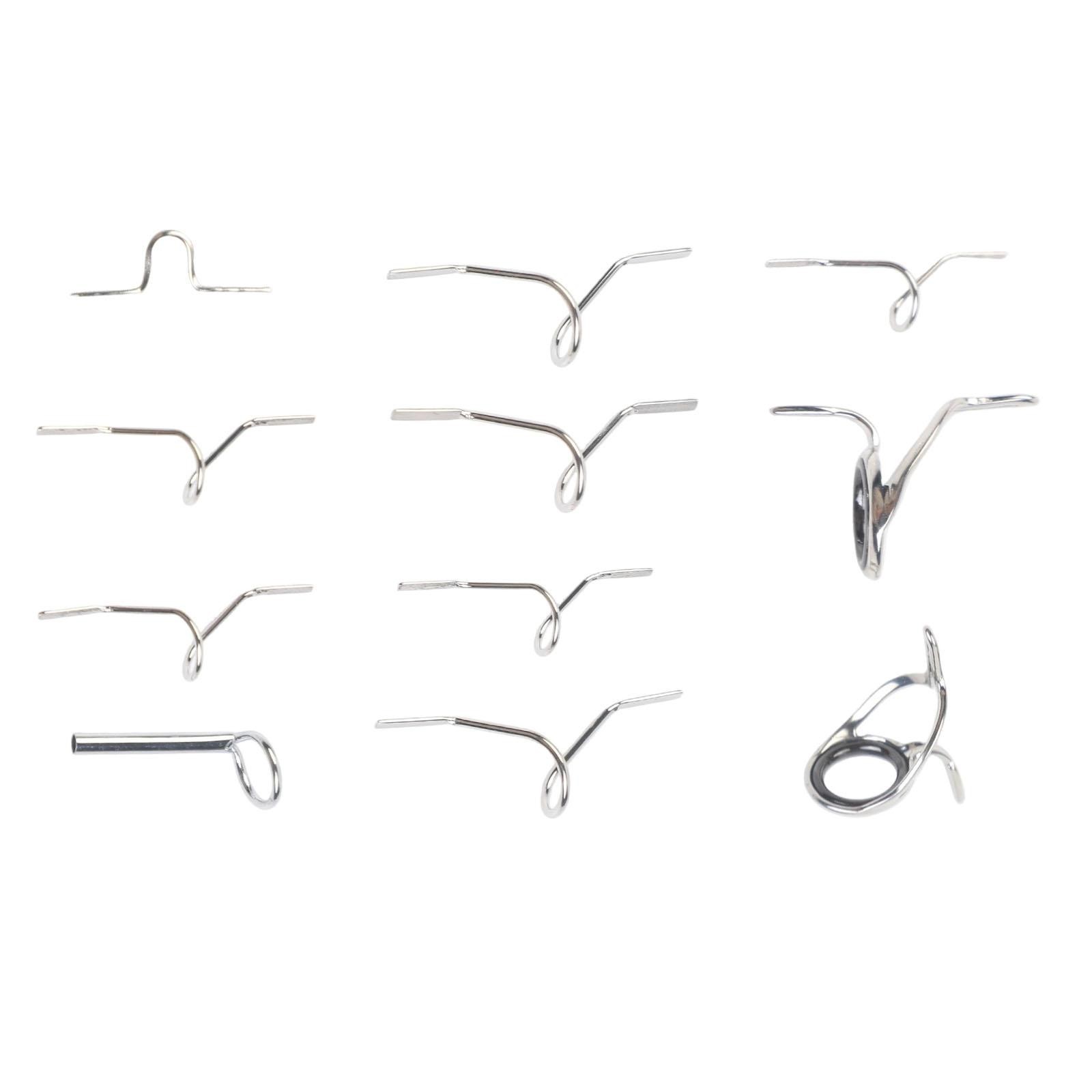 Fishing For Rod Guide Set with Hook Keeper and Stainless Steel Tip Top
