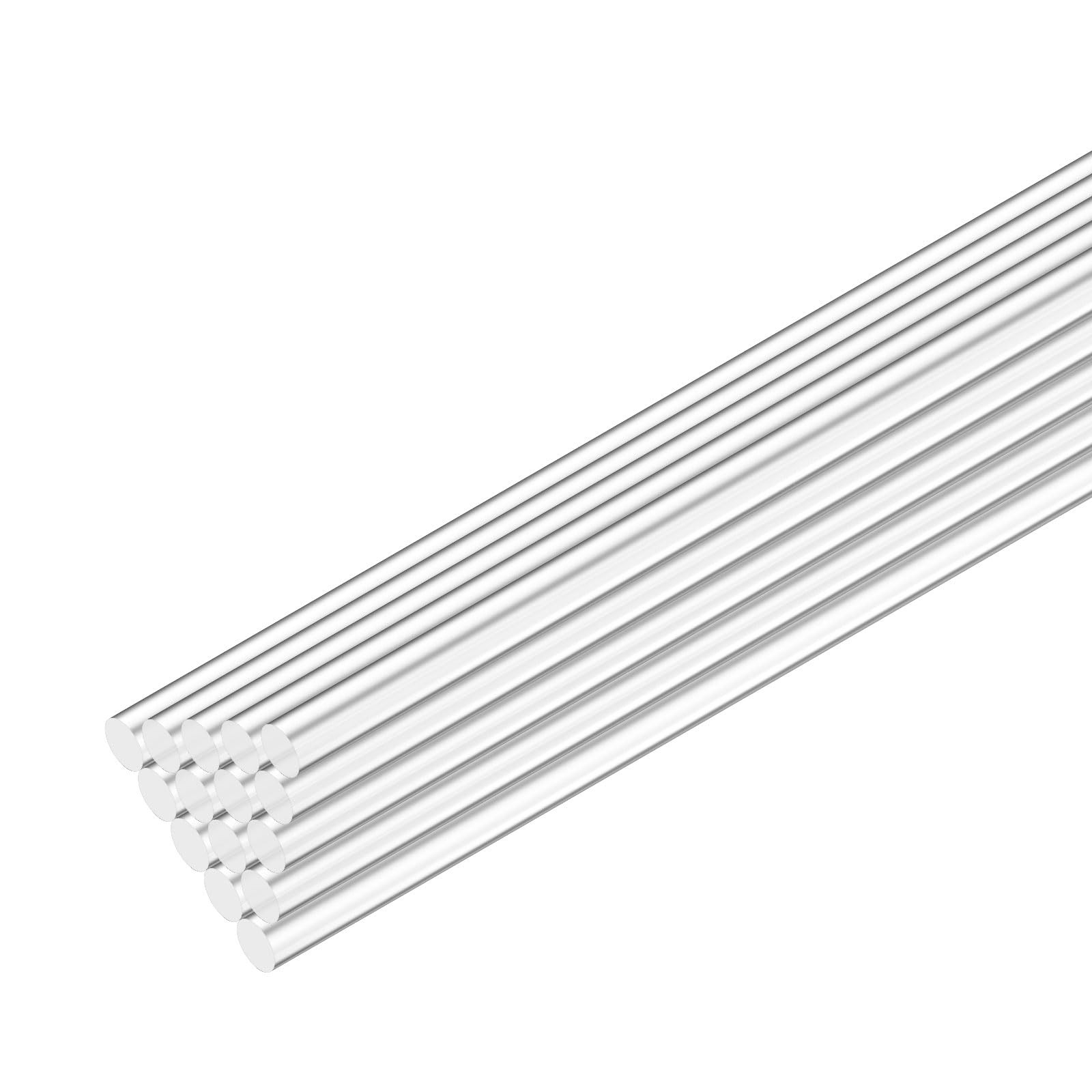 15Pack Acrylic Round Rods 300 x 3 mm Clear Dowel Sticks DIY Crafts