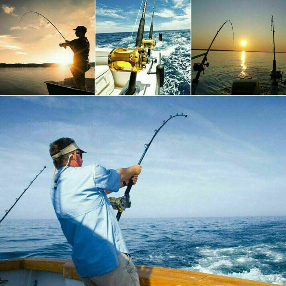 71″ Carbon Fiber Telescopic Fishing Pole Rod Reel Combo Sea Saltwater Freshwater