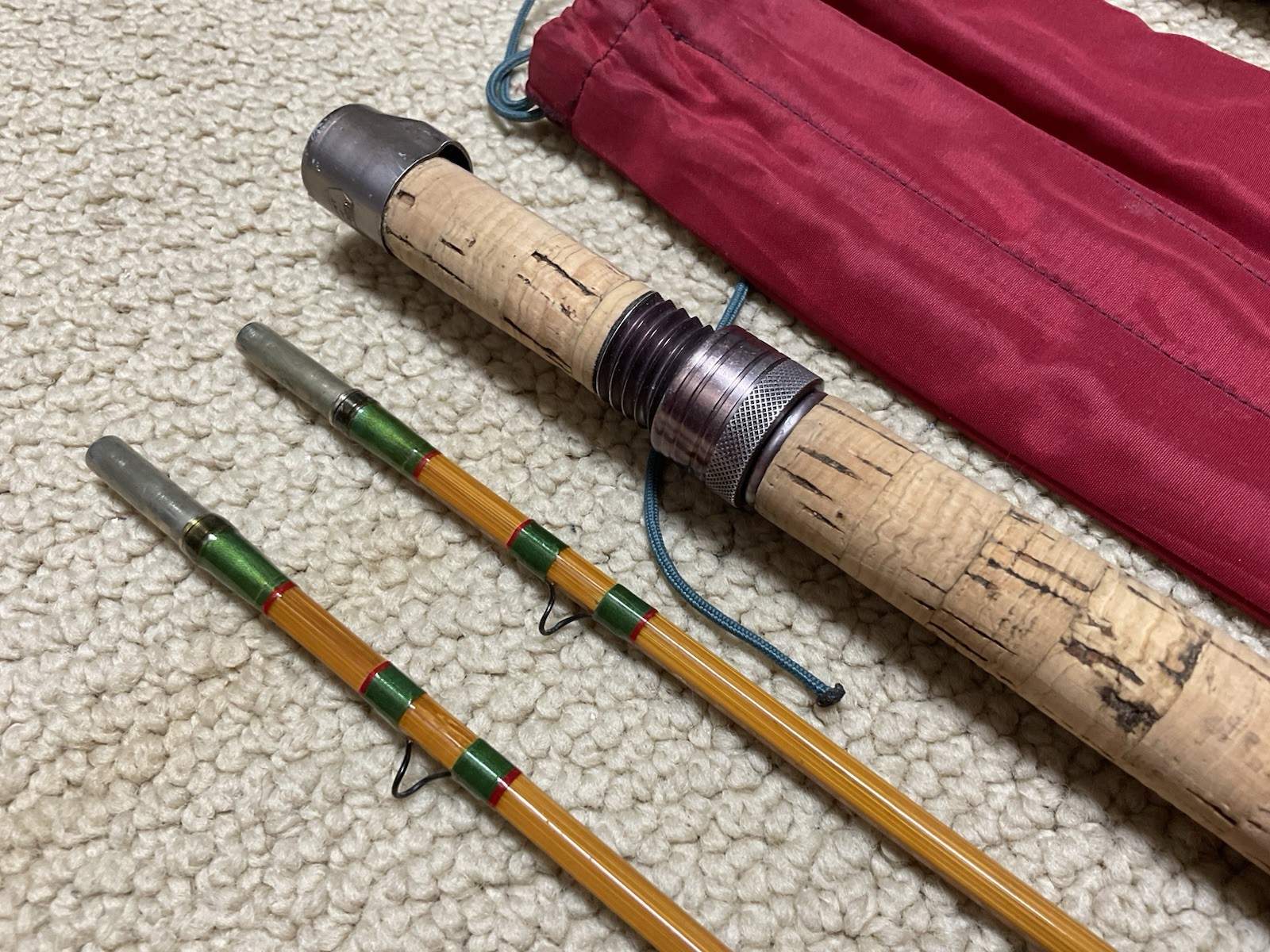 Pezon Et Michel Ritz “Super Marvel-Type Hans” Parabolic Bamboo Fly Rod 7’ 3”