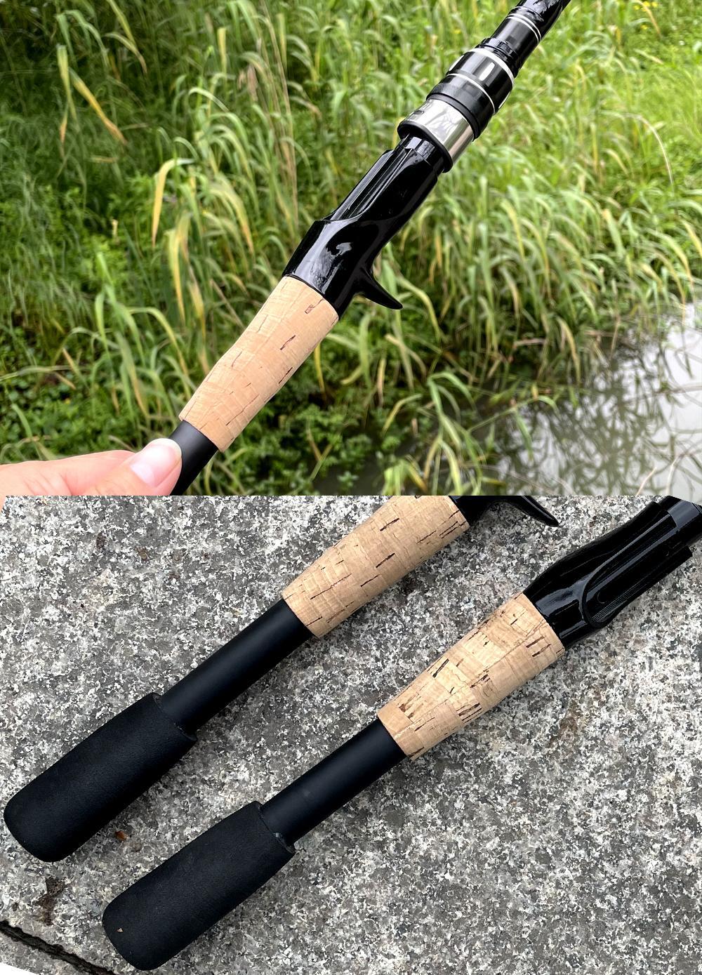Ultra-Light Fishing Rod Carbon Fiber Spinning Casting Pole Handle Telescopic Sea
