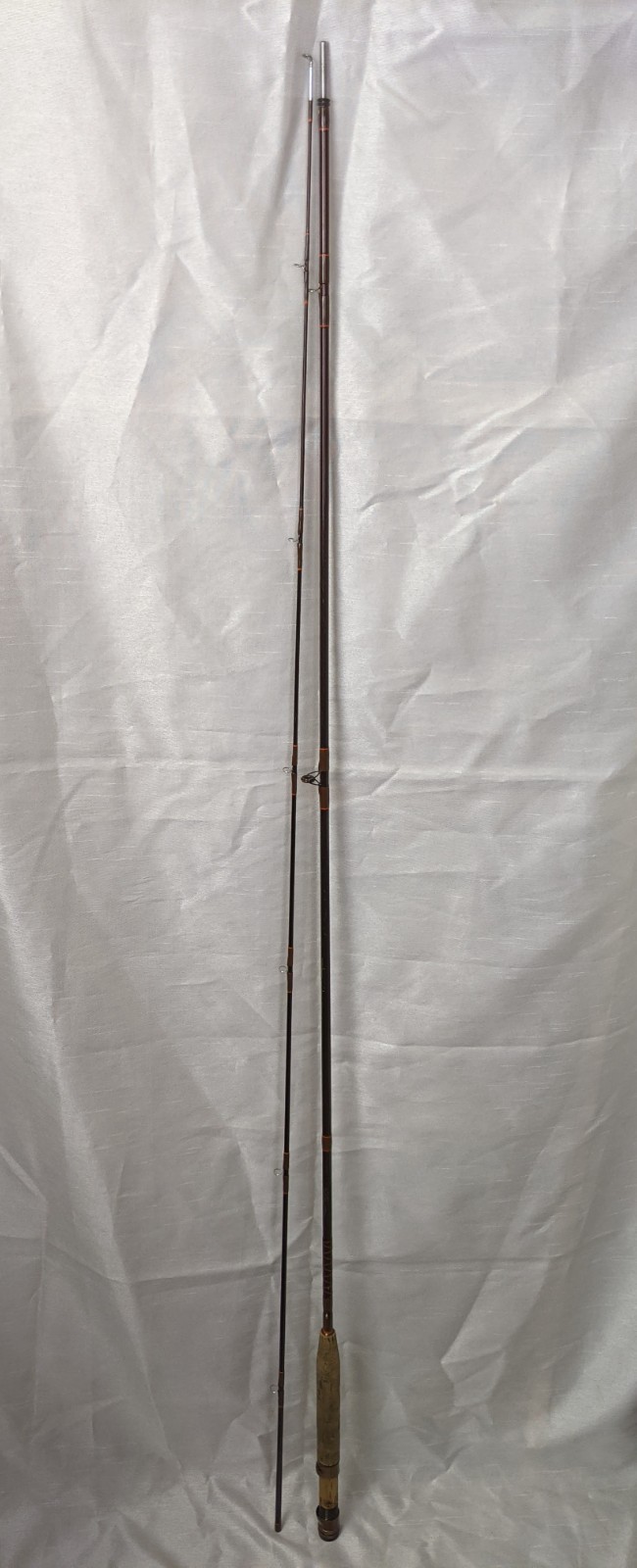 VINTAGE KUNNAN ADVANCED GRAPHITE COMPOSITE 2 PC SPINNING ROD w/ CADDY
