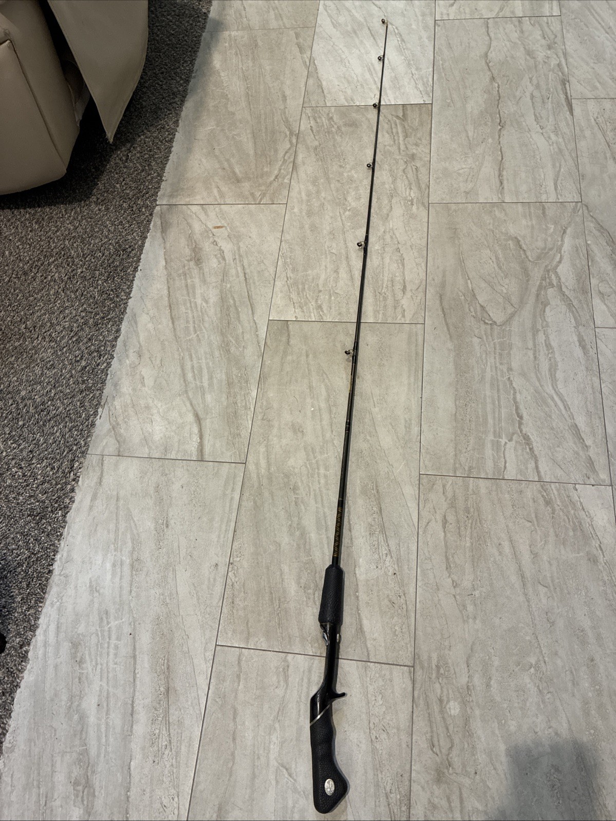 Vintage Early Bass Pro Shops Graphite Gold Casting Fishing Rod 5’-6” Used Cond