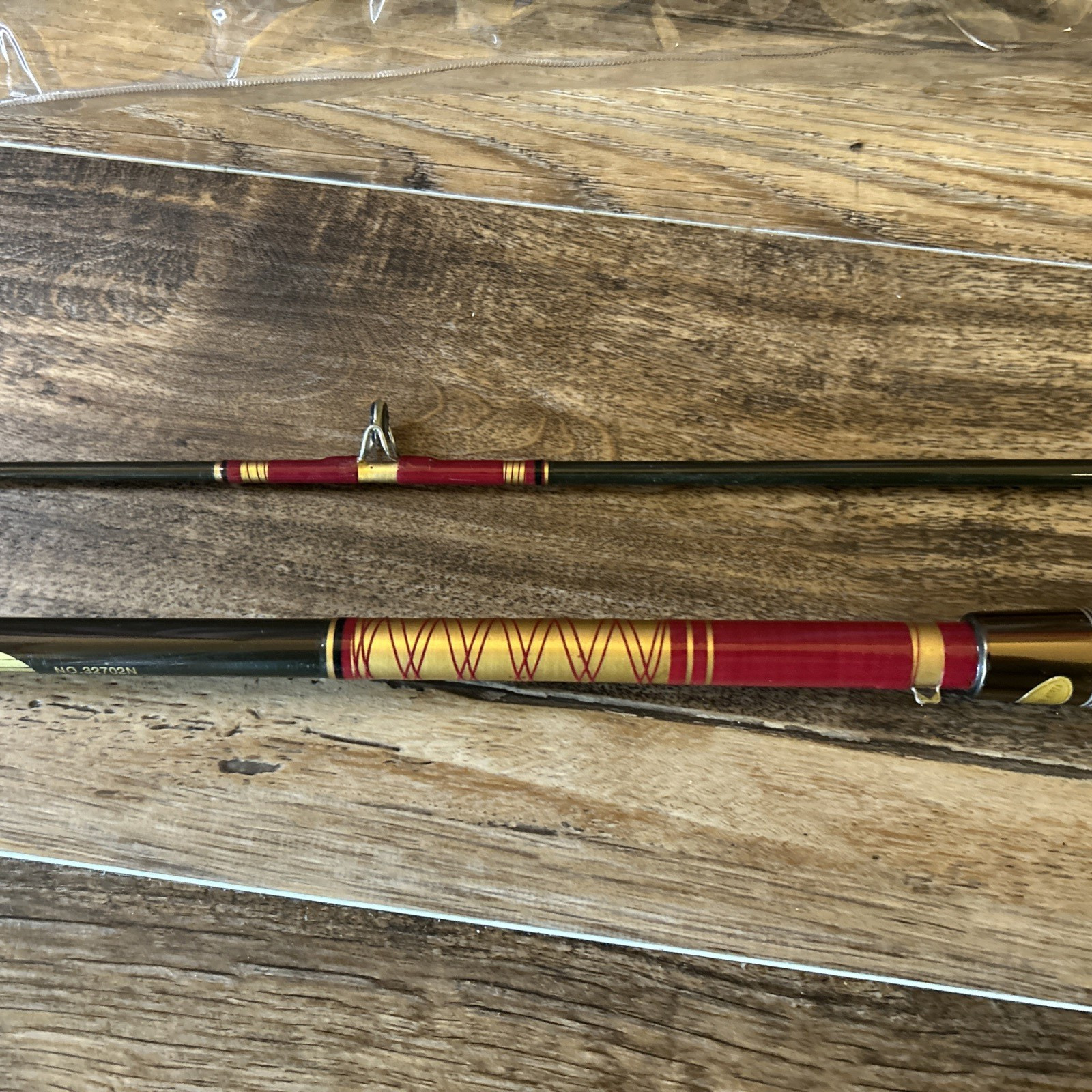 Vintage Ocean City Fishing Rod 2-Piece 7’ Fiberglass No. 32702N EUC