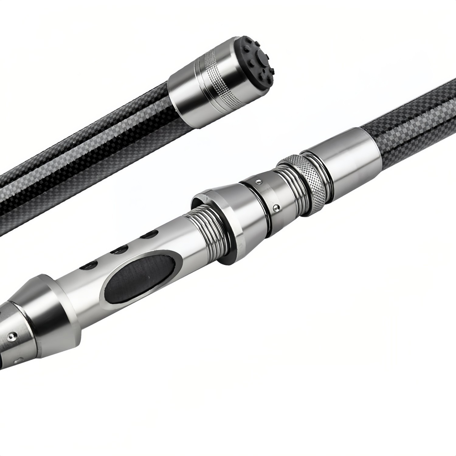 Carbon Fiber Telescopic Fishing Rod and Reel Combo with Spinning Reel Pole Kit