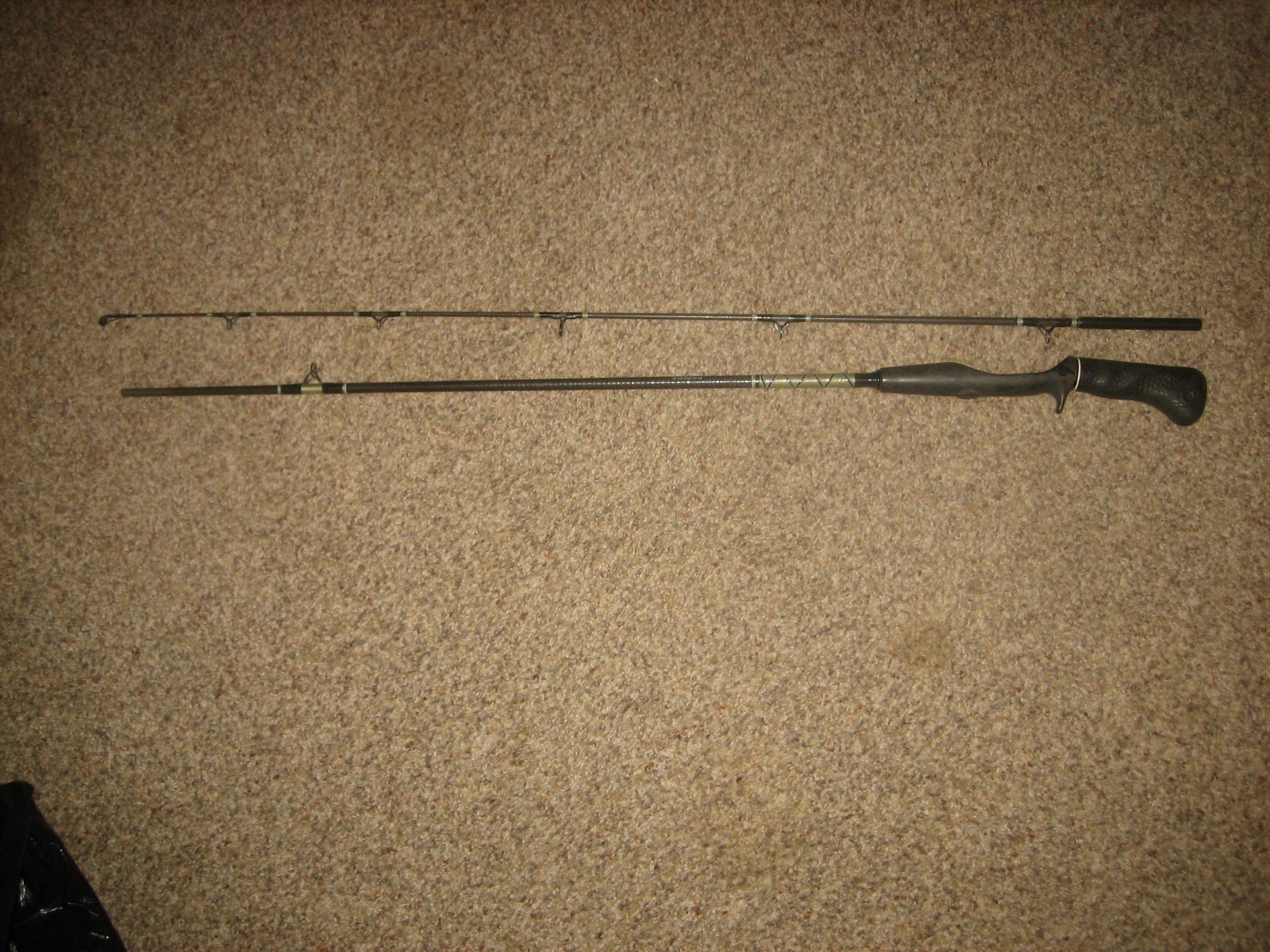 HERMAN`S 2260SC 6′ MEDIUM CUSTOM BUILT GRAPHITE/GLASS FISHING POLE