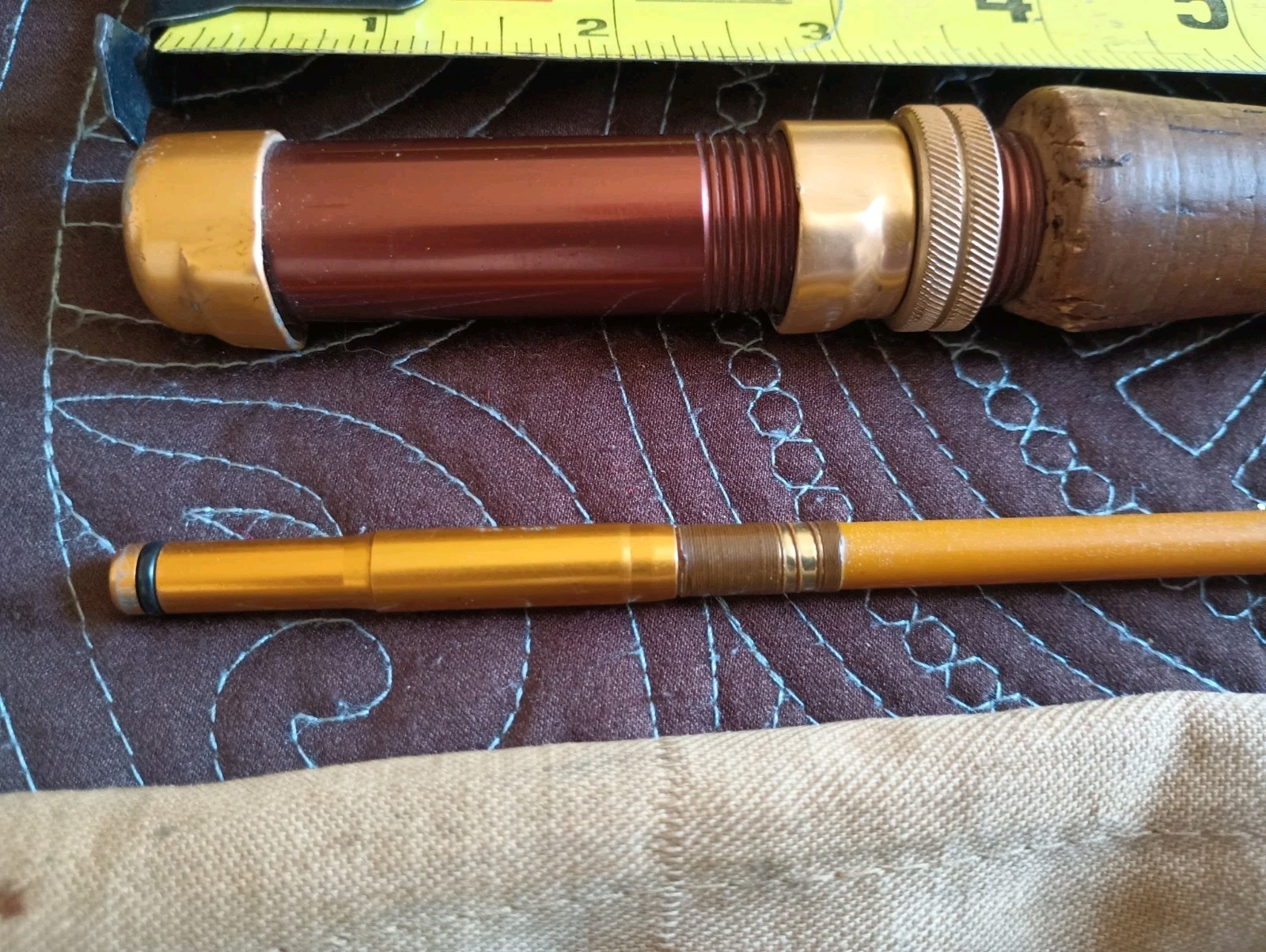 Vtg REEDER Earl MFG Co. 2-Piece Fly Rod 8’7” Made Vancouver, WA Tube & Sock