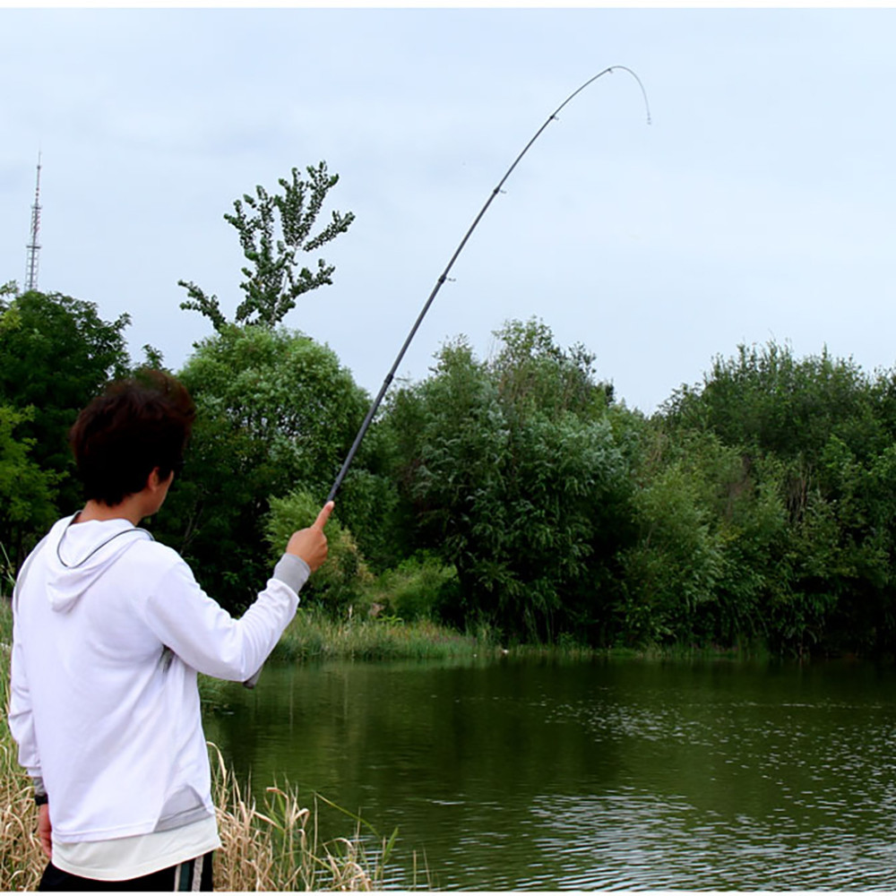 1.8m-3.0m Telescopic Spinning Fishing Rods Carbon Fiber Lure Pole Bait WT 8-18g