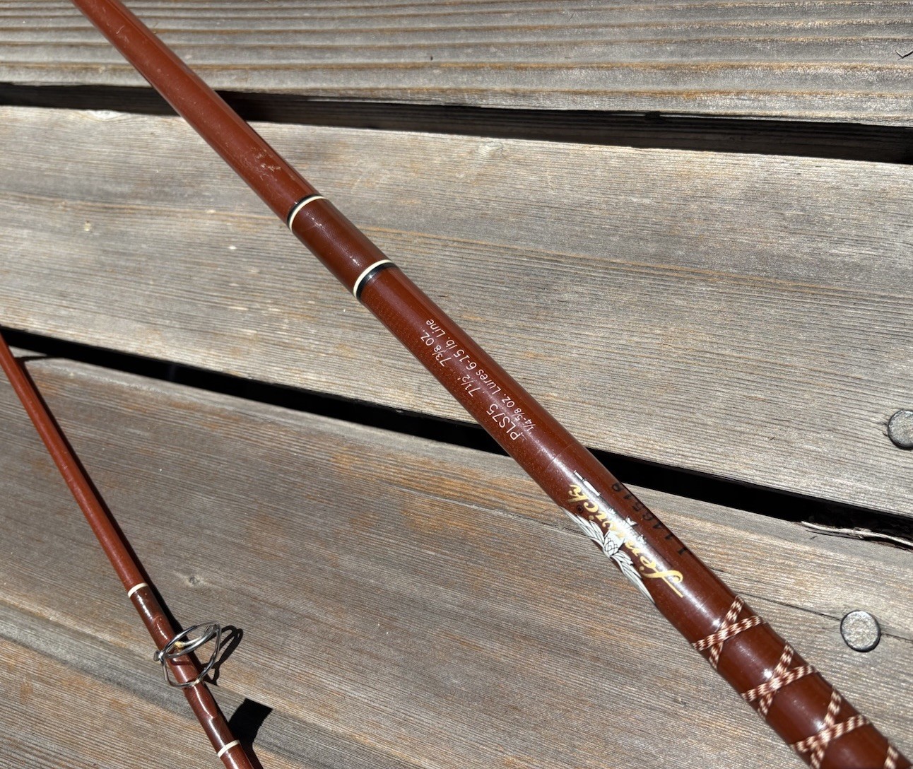 Vintage Fenwick PLS75 7 1/2′ Fishing Rod/Pole With Hard Carrier
