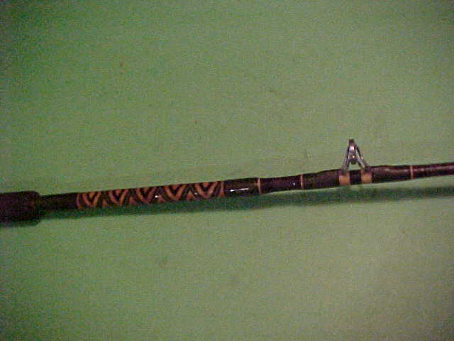 CUSTOM CHOCOLATE SABRE 5 FOOT 7 INCH 25 TO 60# CLASS CONVENTIONAL FISHING ROD @@
