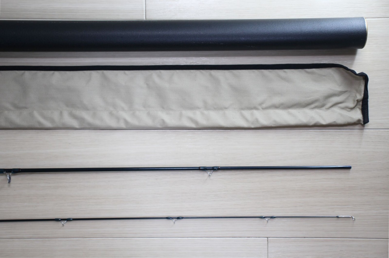Vintage Powell LG8034 Fly Rod 8′ 3-4wt 2pc USA Light Line w/ Tube Sock M144