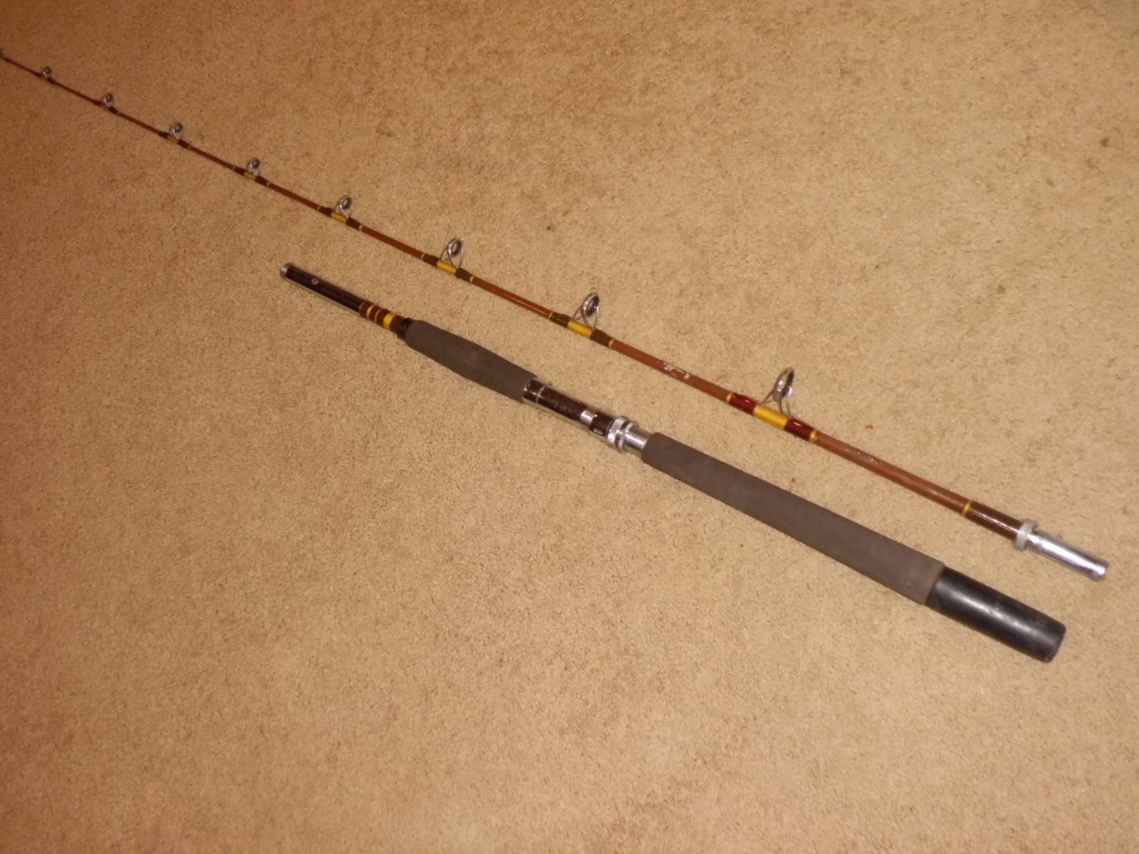 Vintage SABRE Nypoxy Glass 5020C Conventional Rod made in USA- 20-50 lb test