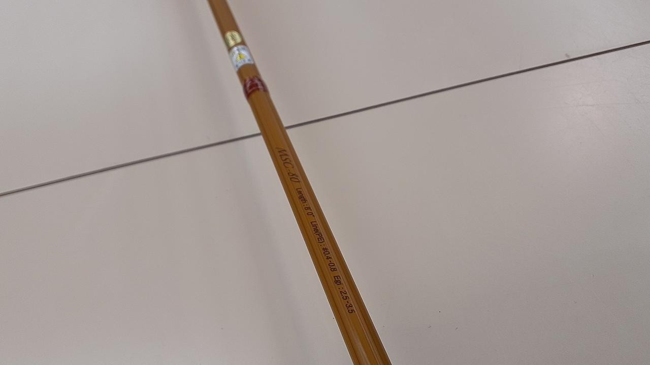 Hayashi MSC-80 Eging Rod 8ft 115g Fishing Gear with Crack in #9.10 Guide
