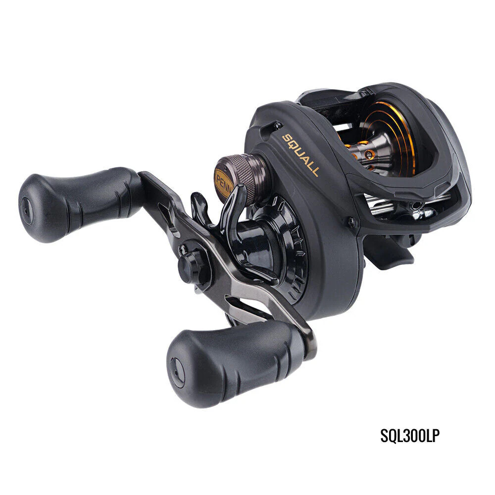 NEW Penn SQUALL Low Profile Baitcast Reel High Speed