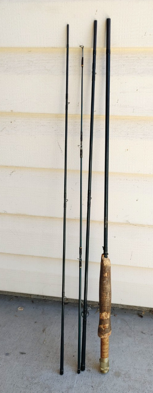 Orvis Trident TL Fly Fishing Rod Green 4 Piece Pole 6.5 Mid Flex 8’5″ 3oz 5wt