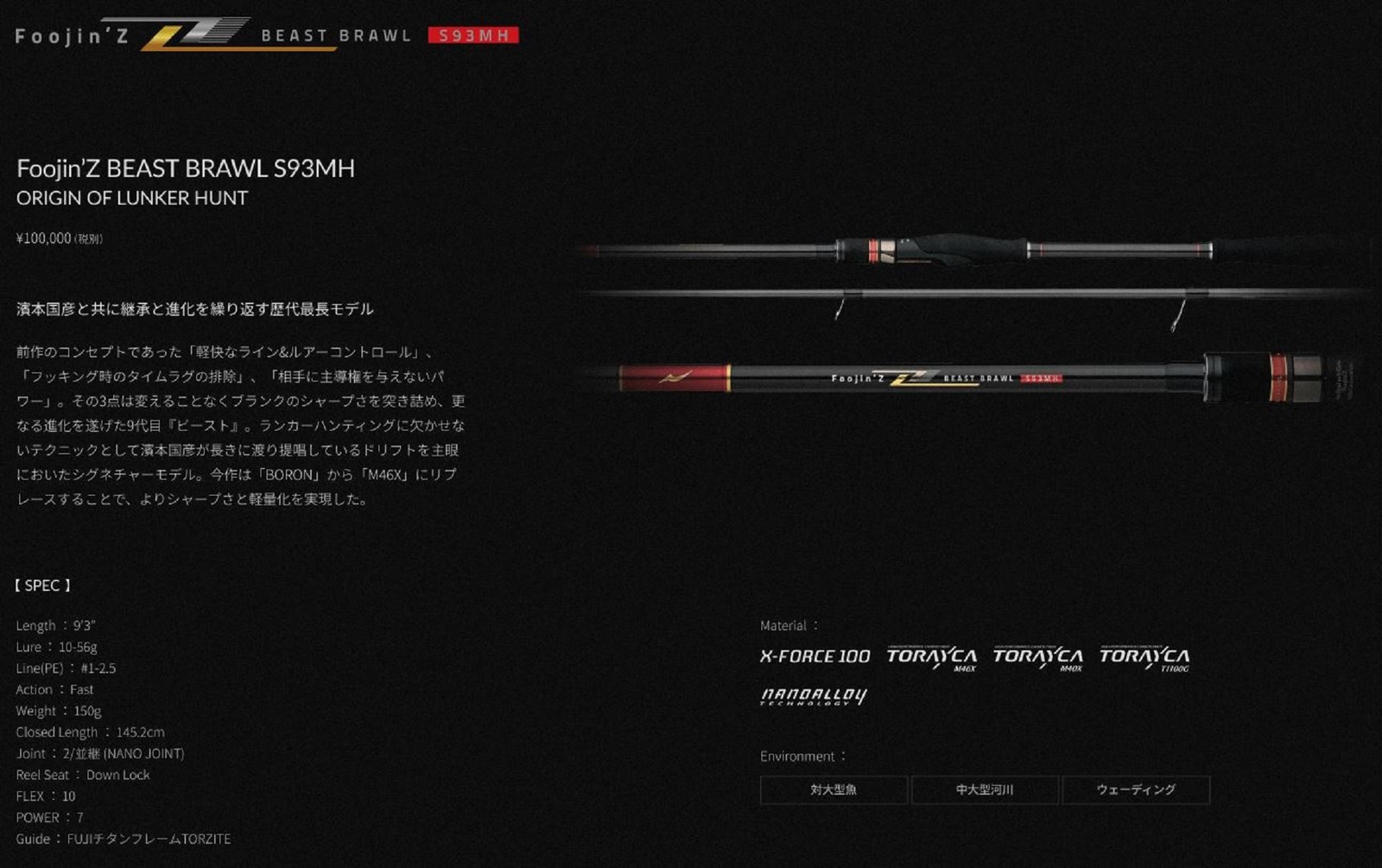 Apia Rod Spiders Foojin’Z Beast Brawl S93MH (1006)