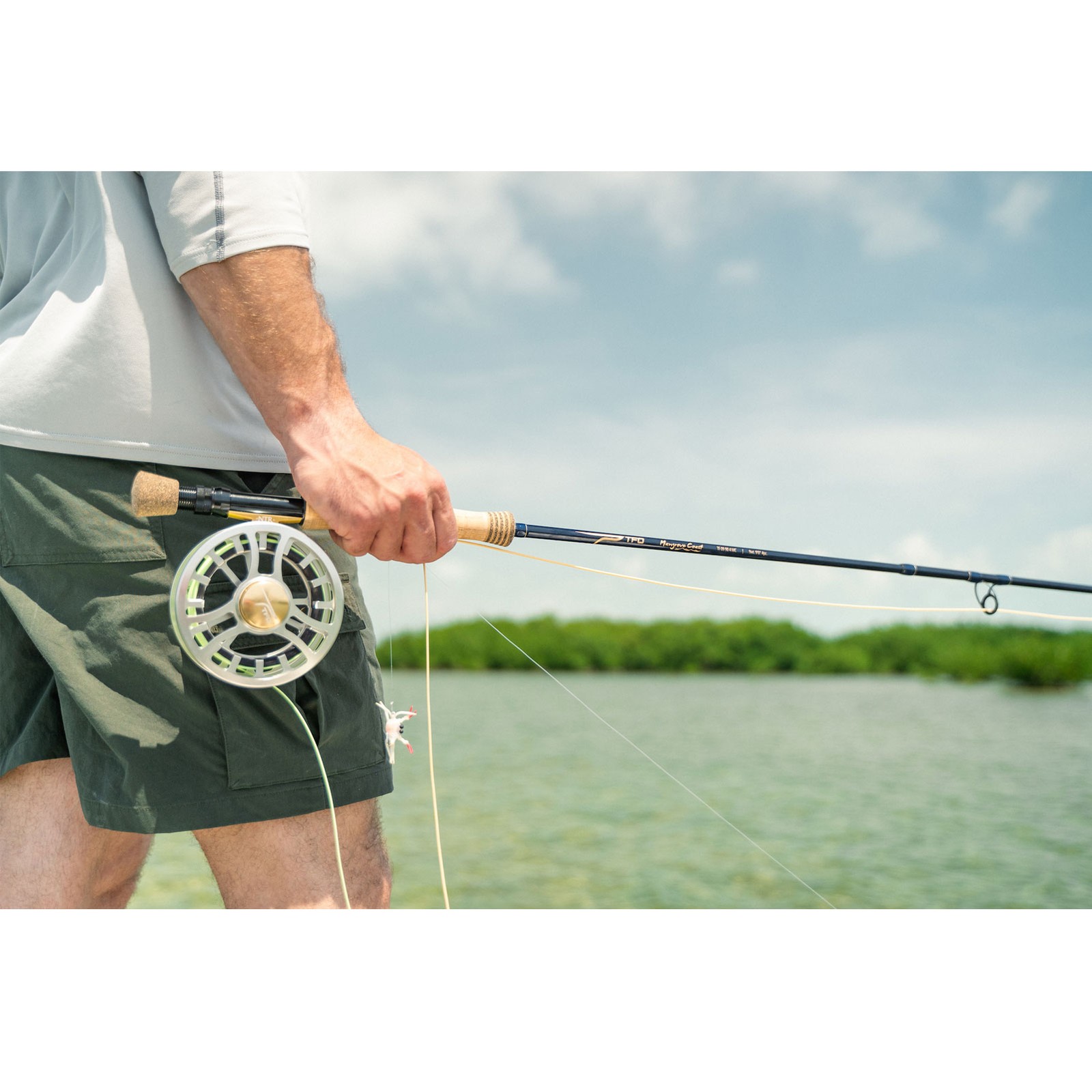 TFO Mangrove Coast 7wt 9ft 4pc Fly Rod w/ Rod Sock and Rod Tube (TF-07-90-4-MC)