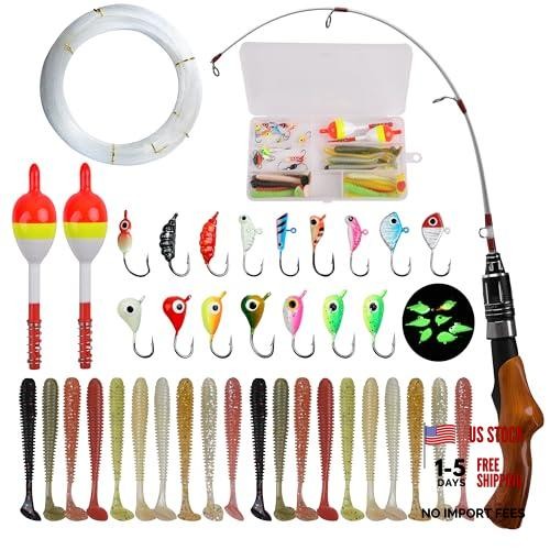 Lightweight 23″ Spinning Rod for Ice Fishing – Portable Ice Fishing Gear