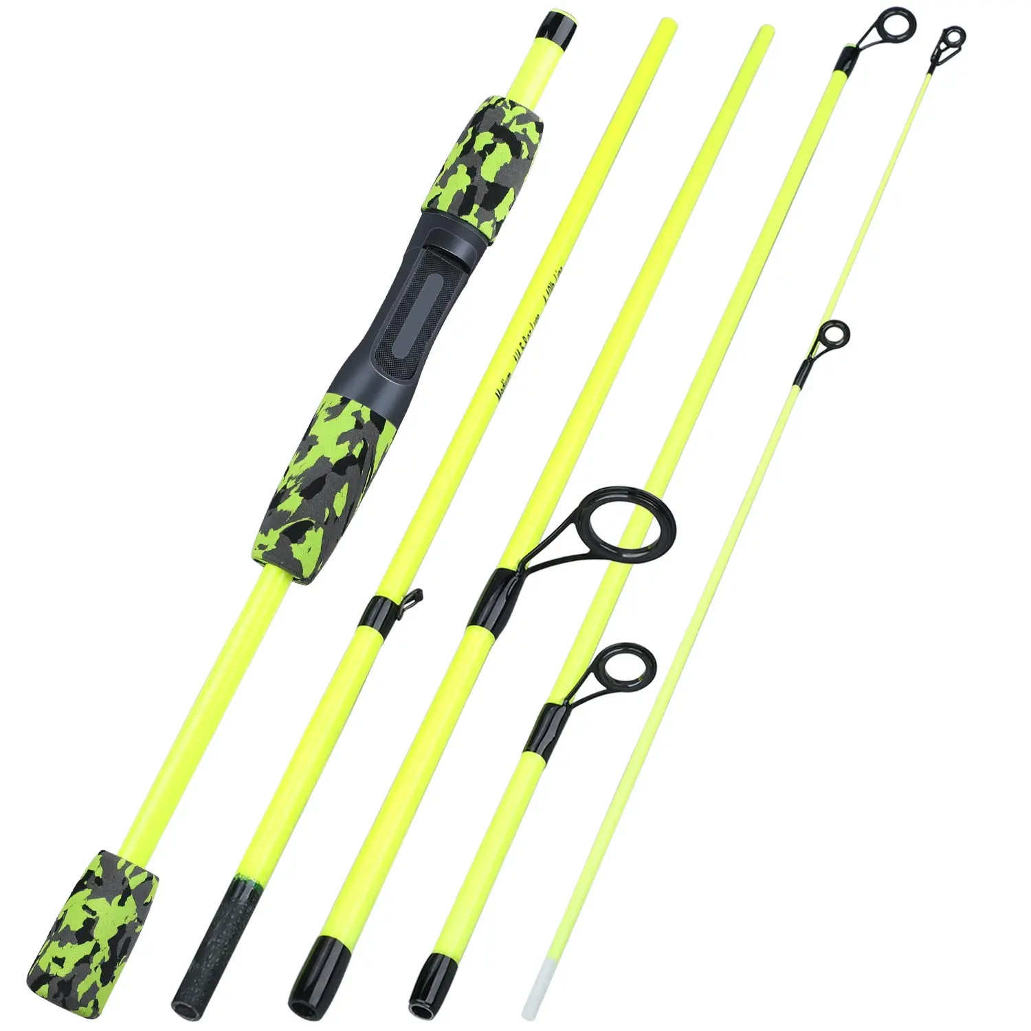 Sougayilang Spinning Fishing Combo 5 Sections Carbon Fiber Lure Fishing Rod