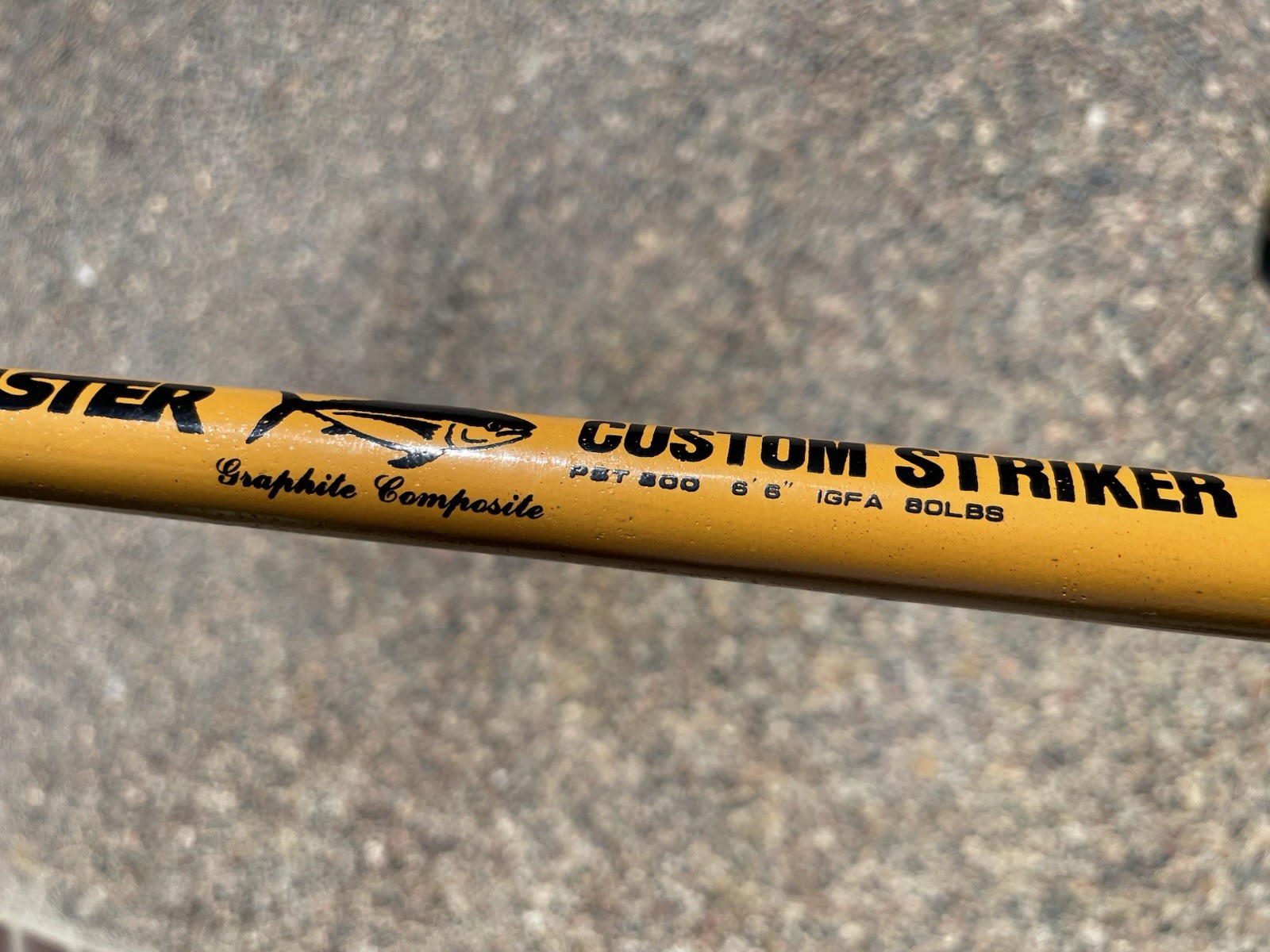BIG GAME SALTWATER FISHING POLE ROCK COD SPECIAL MASTER CUSTOM STRIKER 80 lbs