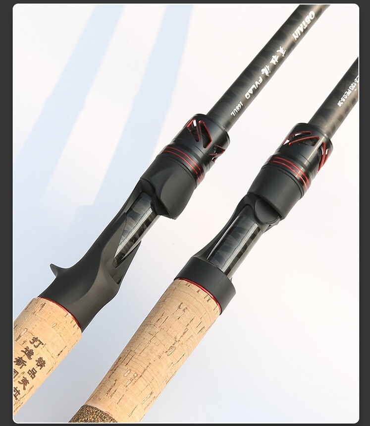 1.68M/5.51FT Fishing Rod Portable Fishing Pole Carbon Fiber Spinning/Casting Rod