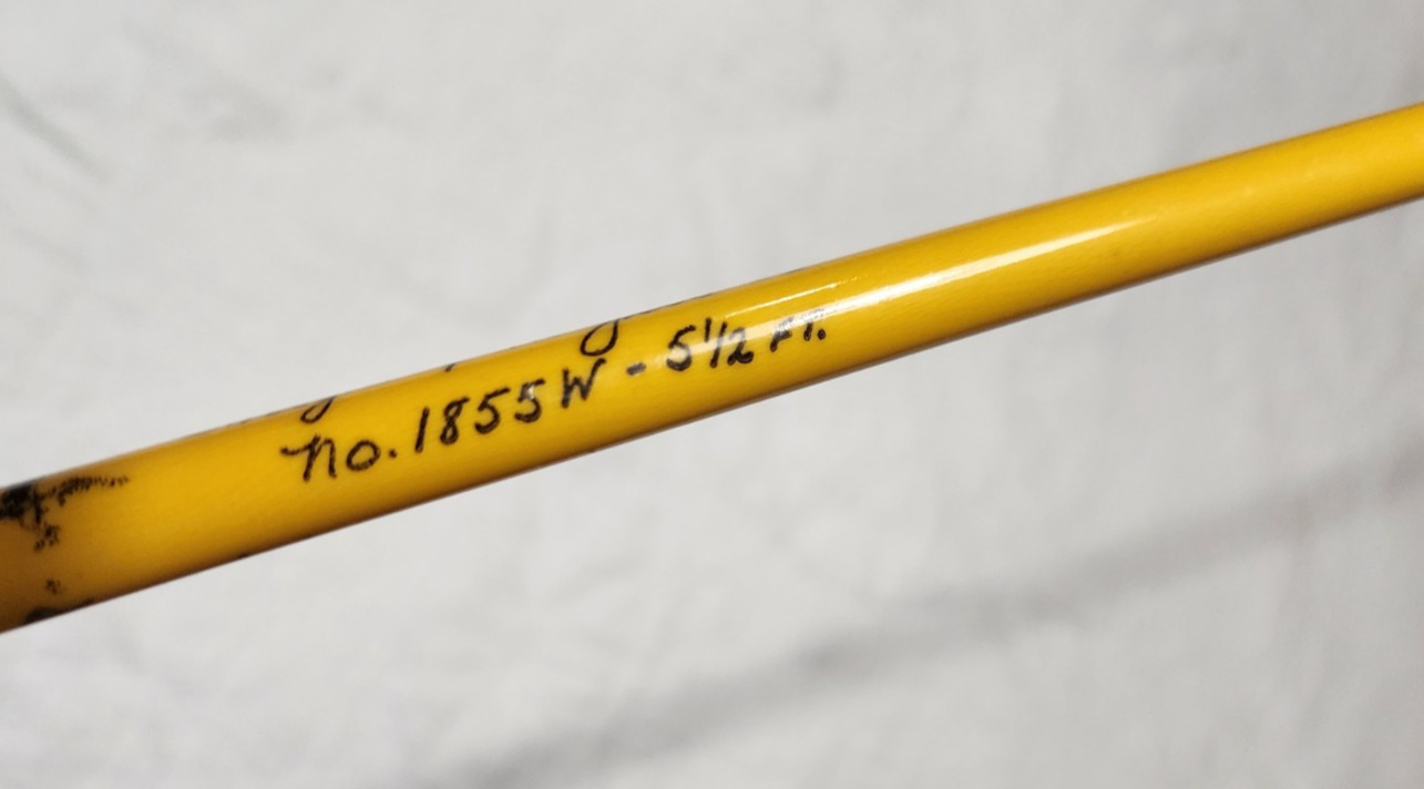 Vtg 1950’s Wright & McGill 60″ SPIN CASTING FISHING ROD No. 1855 Cork Handle