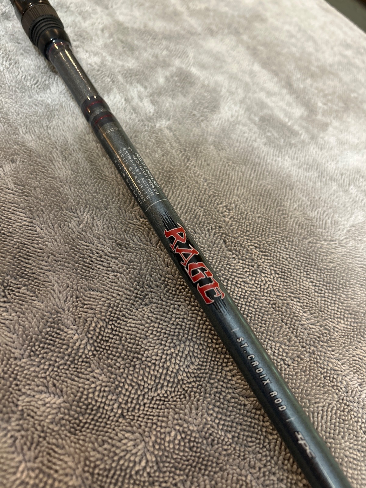 MINT St Croix Rage ScIII 7’1″ casting fishing rod