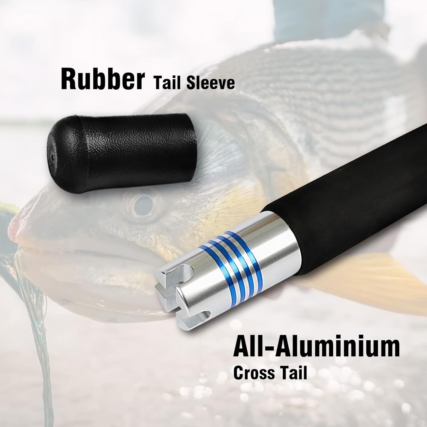 Versatile Saltwater Trolling Rod – 8ft Length, 1/2-Piece Design for Big Game