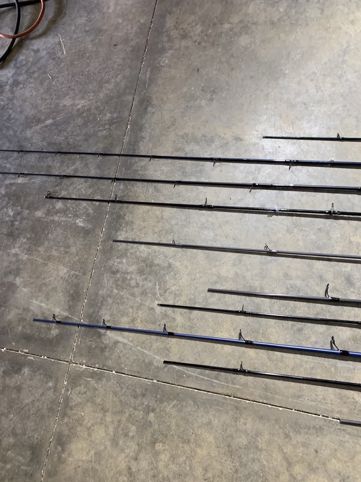 LOT OF 10 BASS PRO SHOP, Lews, FISHING RODS (BROKEN)