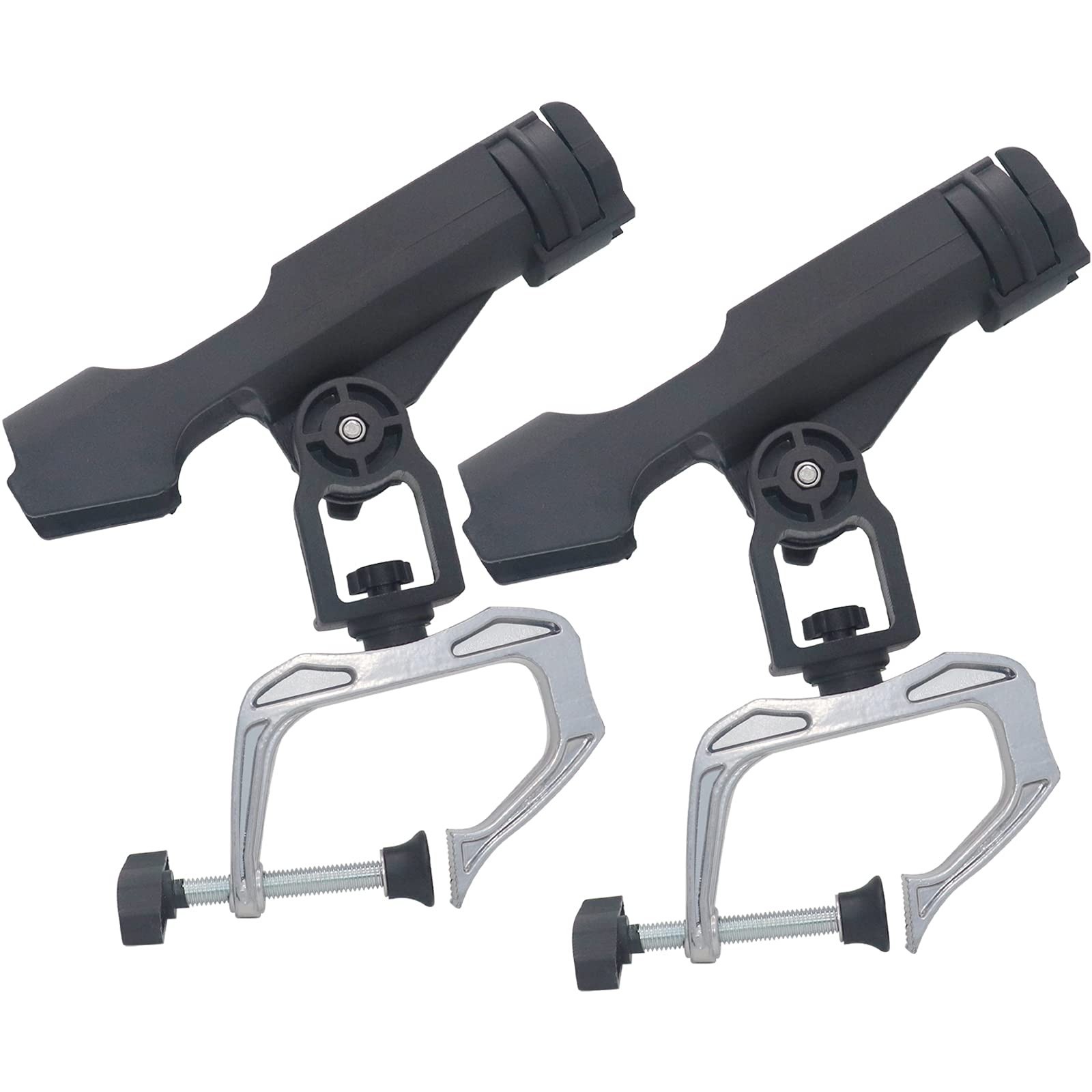Fishing Rod Holders 2 Pack Boat Canoe Folding Holder 360° Adjustable Large