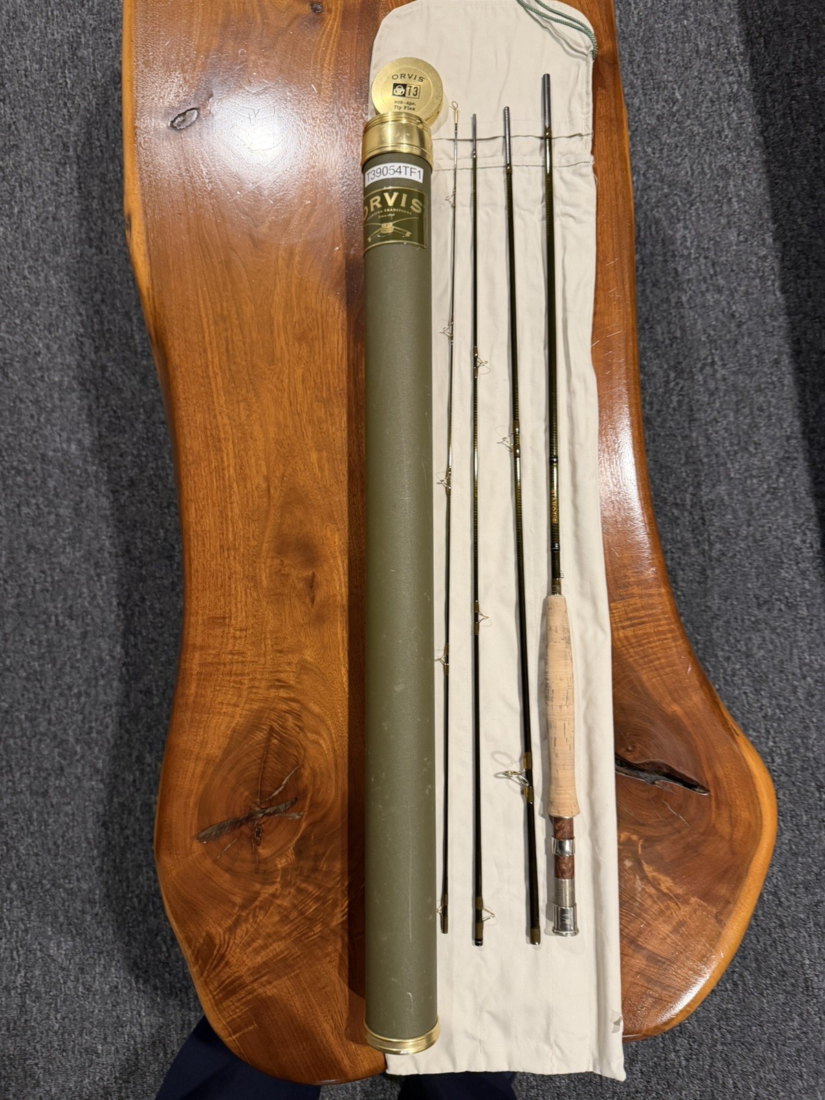 Orvis collectible Vintage T3 9ft 5 wt 4 pc 9.5 Tip Flx rod , tube, sock exc+++