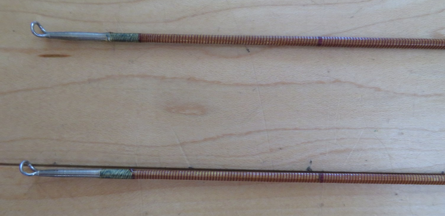 Vintage Crown Japanese 8′ Bamboo Fly Fishing Rod Set w/ Crown Brand Box & Gear