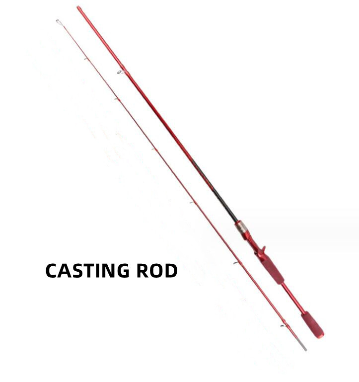 1.8M Fishing RodS 5.91FT Carbon Fiber Spinning/casting Pole Lure Rod Fast Action