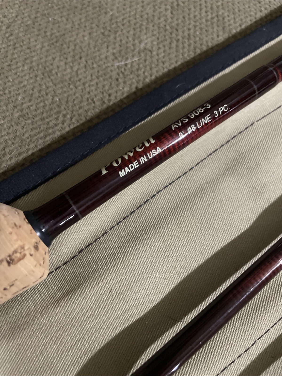 Powell AVS Fly Rod 908-3🔥💎🇺🇸🦄👌9’ 8 Made In USA. 9’ 8 Wt W/tube.