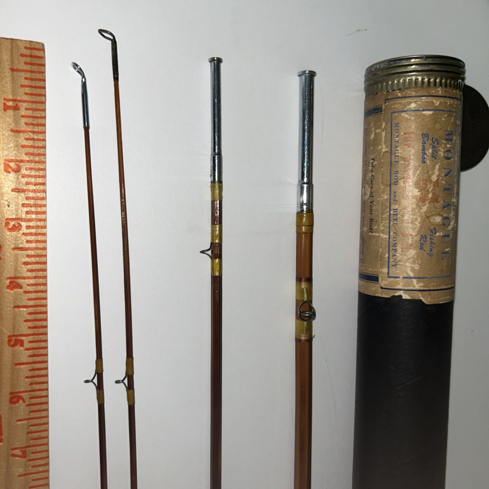 Montage Fly Rod 1RF RAPIDAN 9ft Bamboo 3 Joints Extra Tip Original Case EUC