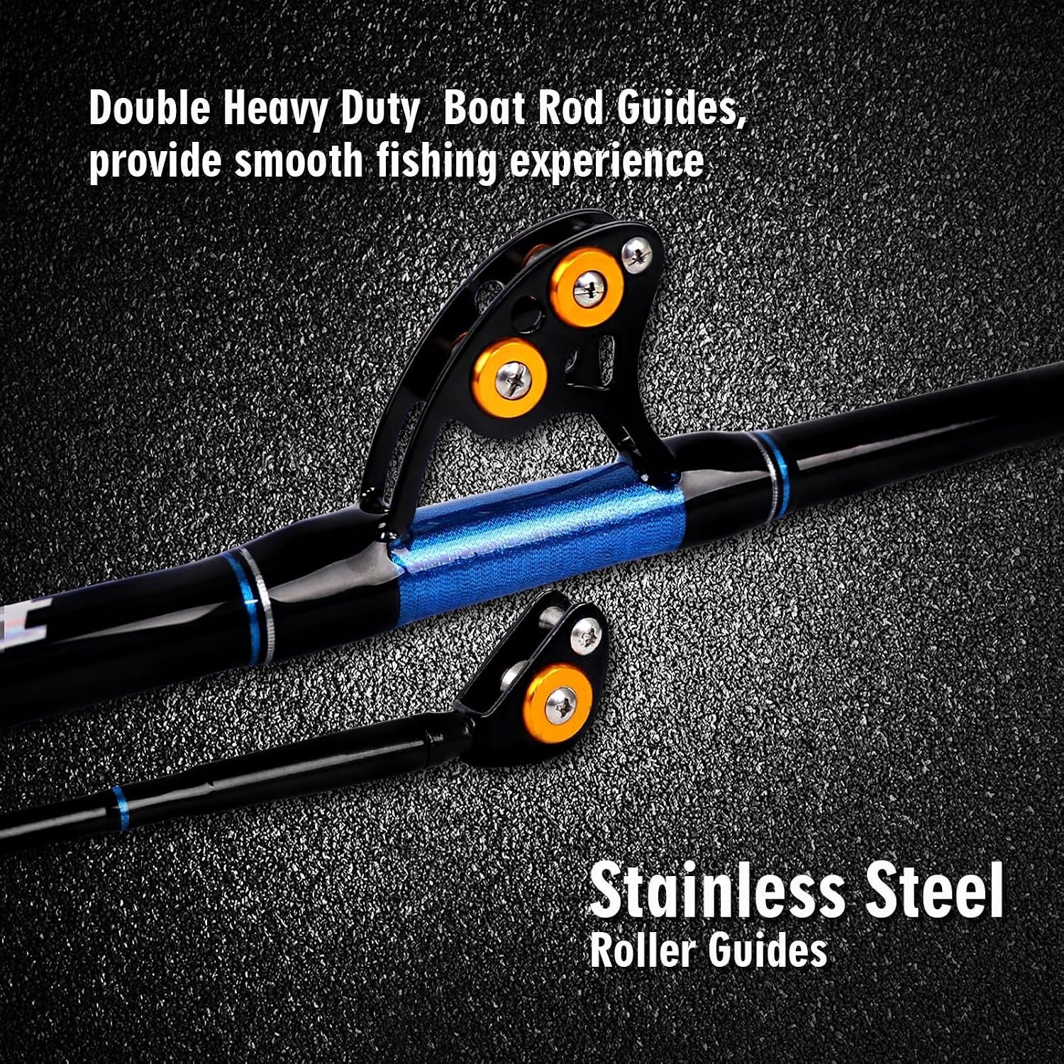 Fishing Trolling Rod 1 Piece/2 Piece Saltwater Offshore Heavy Roller Rod Big Gam