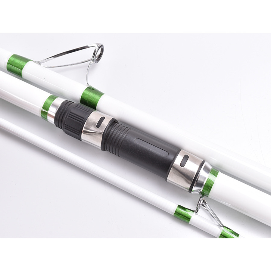 Surf Casting Fishing Rod 3-Piece Carbon Fiber Travel Rod Portable~14 ft