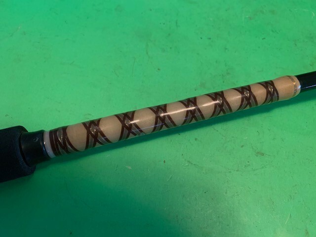 CUSTOM BUILT 7 FOOT 2 INCH 25 TO 60 POUND CLASS CONVENTIONAL FISHING ROD PERFECT