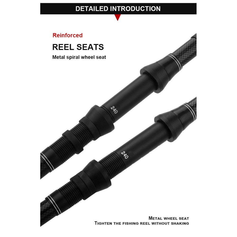 Portable Fishing Rod Travel Fishing Smooth Threading Guides Casting Compatible