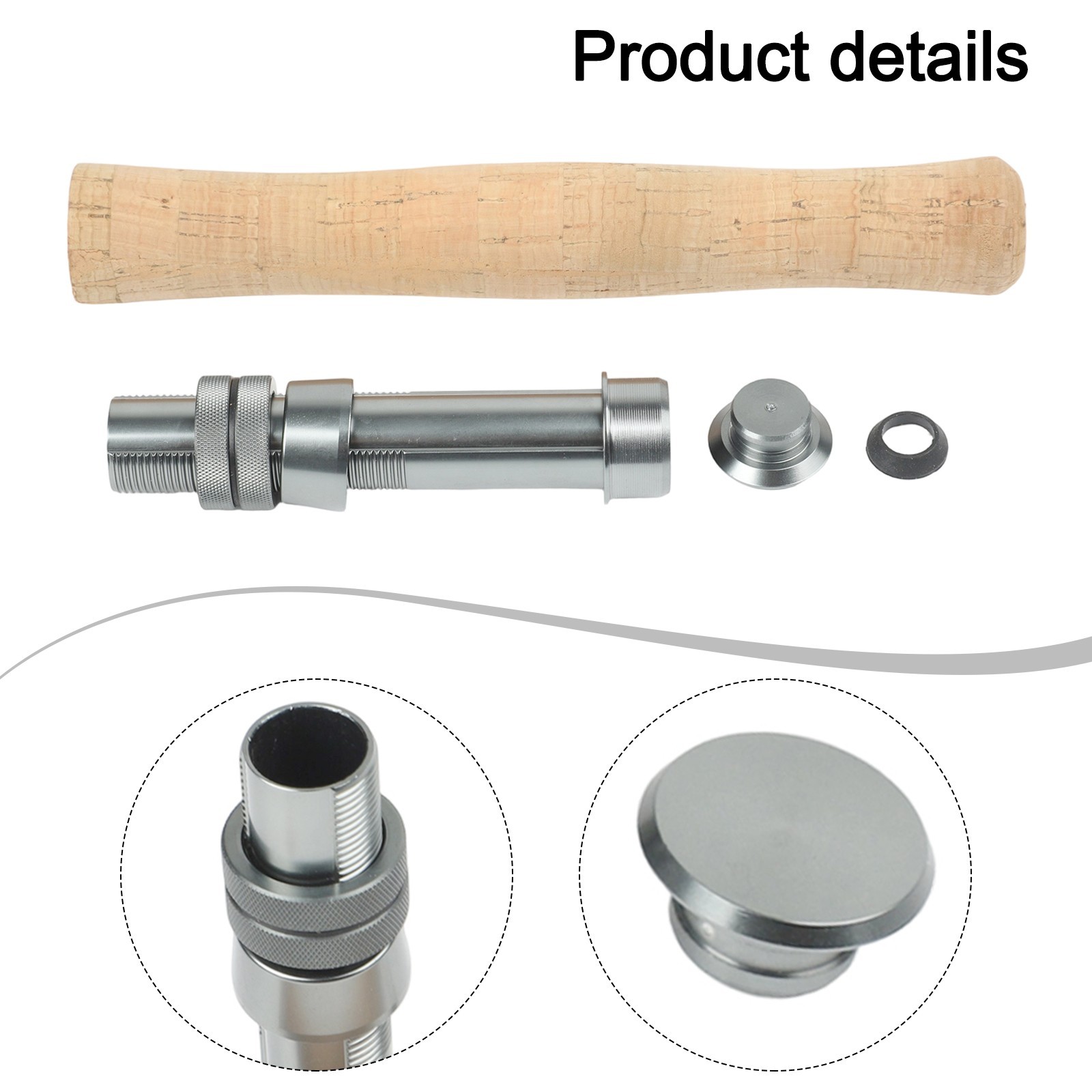 Cork Handle and Reel Seat Assembly Kit Designed for Fly Fishing Rod Builders