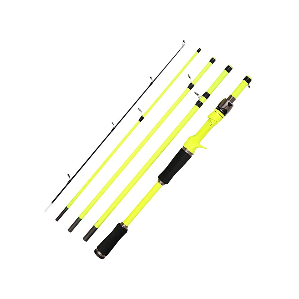 Lightweight for 2.1m Carbon Fishing Rod 4 Section for Saltwater Freshwater Use
