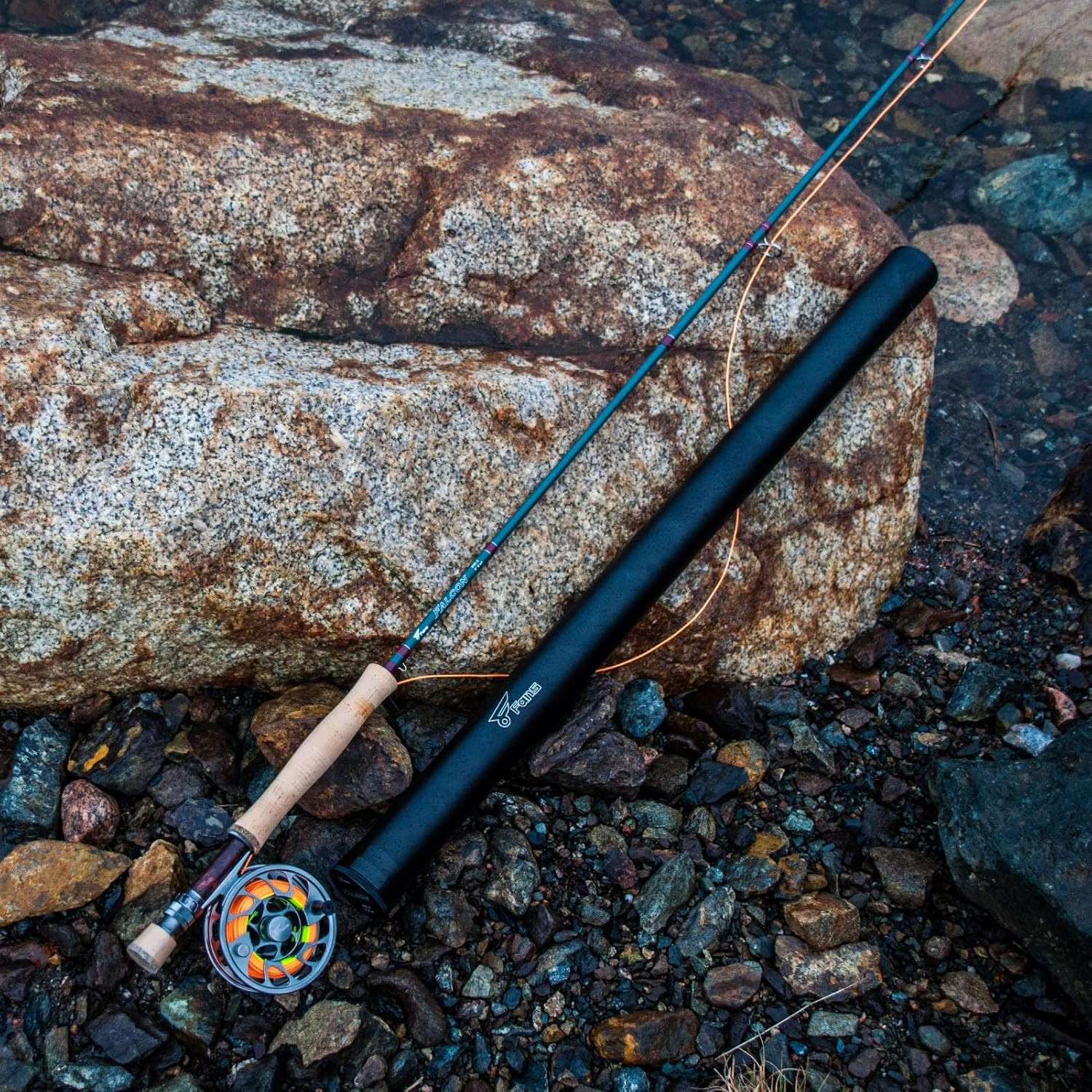 8Fans Fly Fishing Rod 8.5FT 4WT Fast Action w/ Tube • AAAA Cork • PacBay Guides