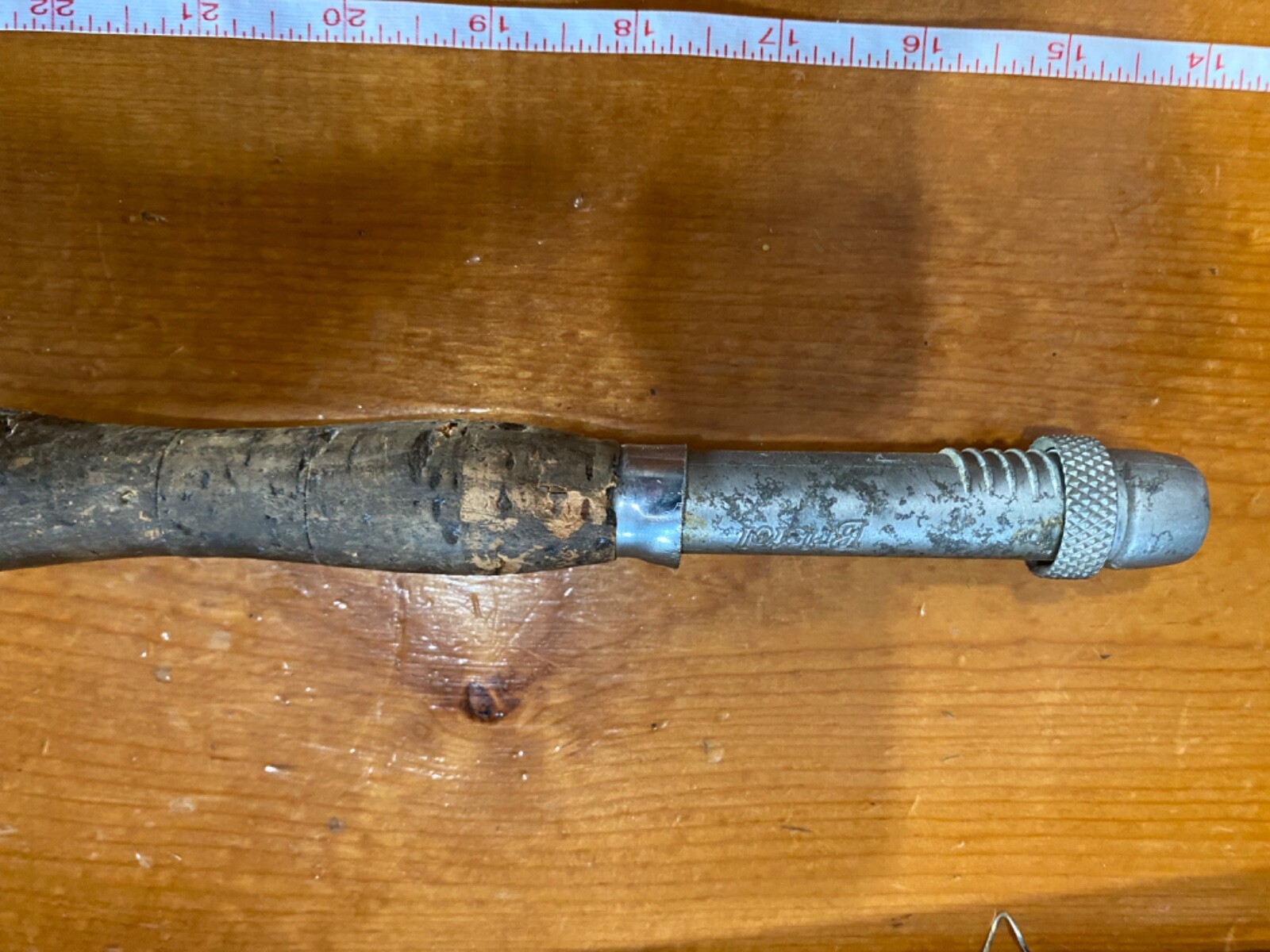 Vintage from estate telescoping, old antique fishing pole, took out the photos