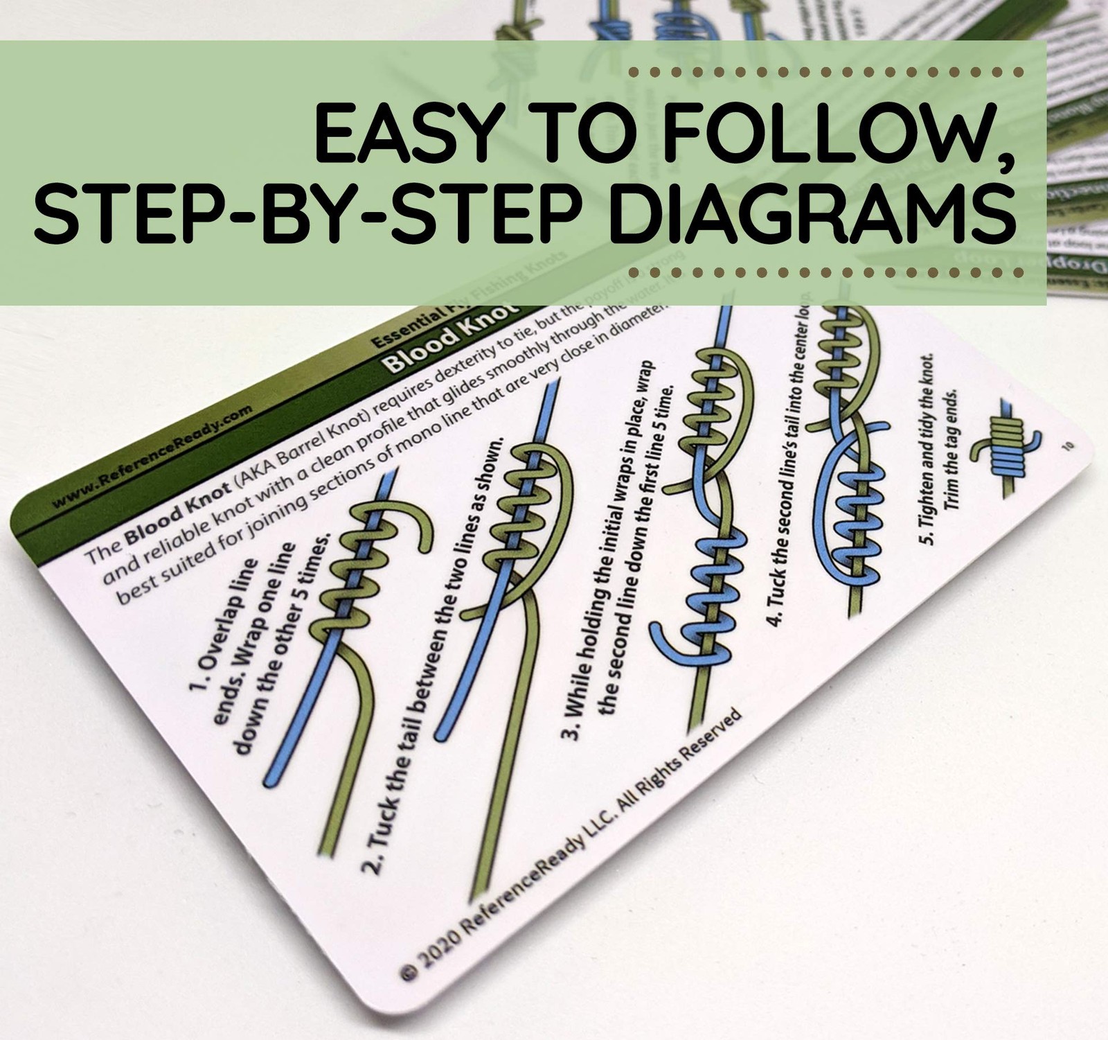 Fly Fishing Knot Cards – Waterproof Guide to 14 Essential Fly Fishing Knots -…