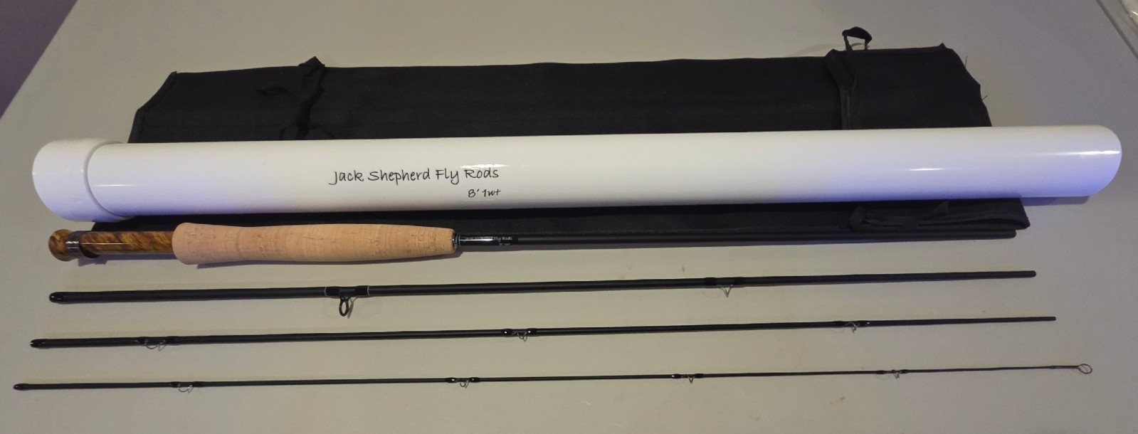 New custom built 8’ 1wt 4pc. Graphite fly rod
