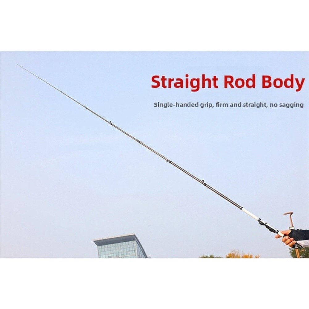 1.8m to 3.0m Telescopic Fishing Rod Carbon Fiber with Anti-Shedding Guide Rings