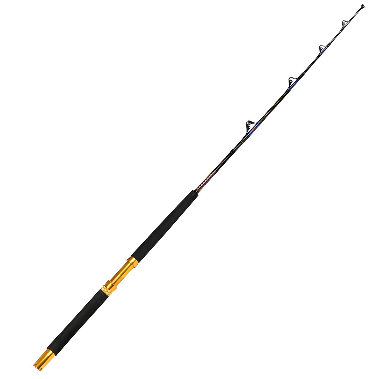 Fiblink Saltwater Fishing Trolling Rod 1 Piece/2 Piece Heavy Roller Rod Big Name