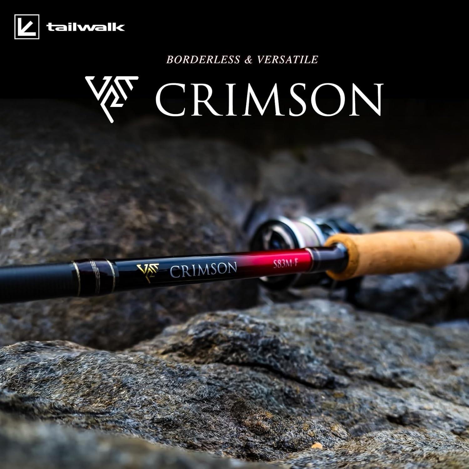 Tailwalk CRIMSON S83M-F Spinning Rod for Lure Fishing Unisex Adult 8.3ft NEW