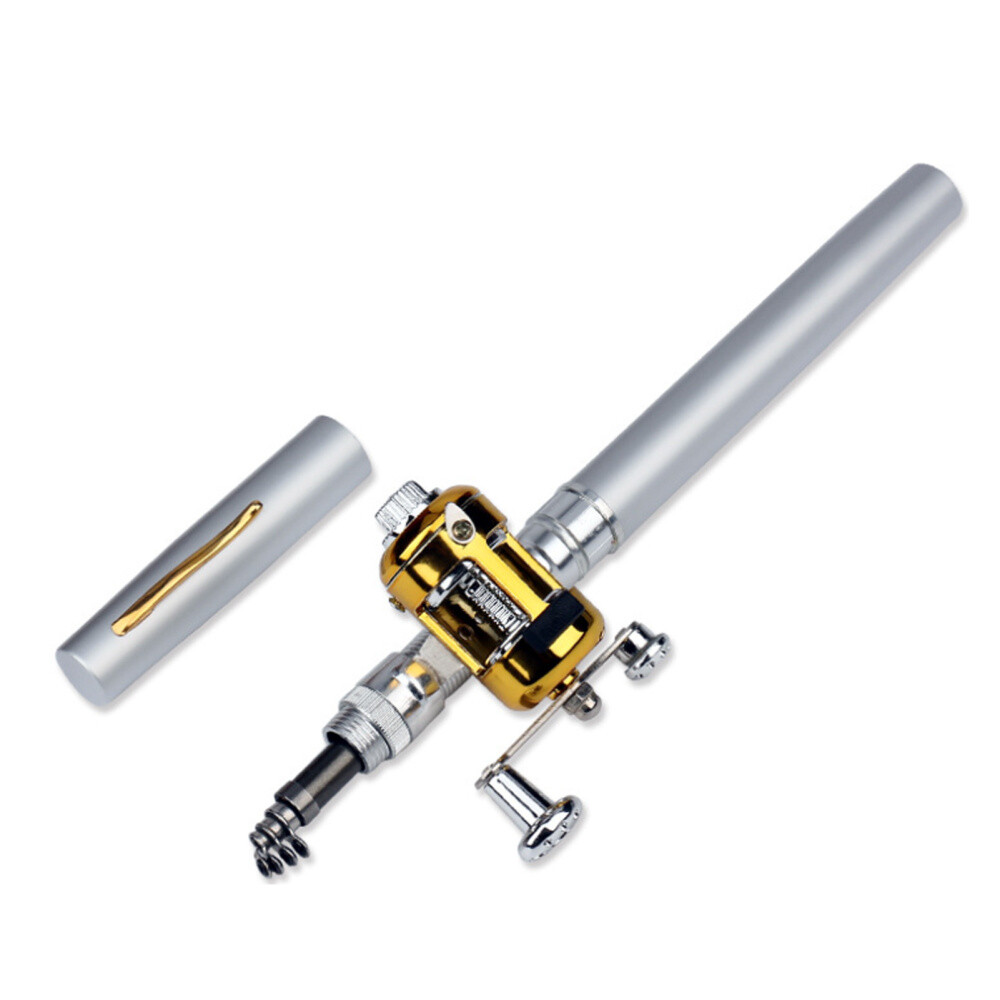 Mini Aluminium Alloy Lure Fishing Rods Stable Lightweight Durable Fishing Pole